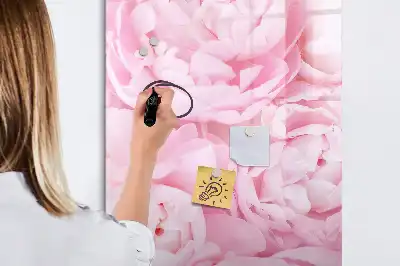 Lavagna magnetica cancellabile a secco decorazione con fiori estivi