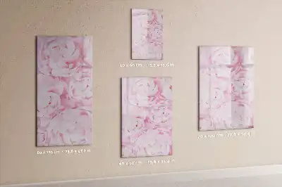 Lavagna magnetica cancellabile a secco decorazione con fiori estivi