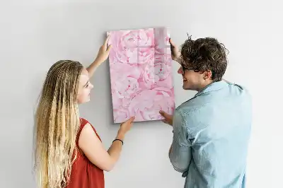 Lavagna magnetica cancellabile a secco decorazione con fiori estivi