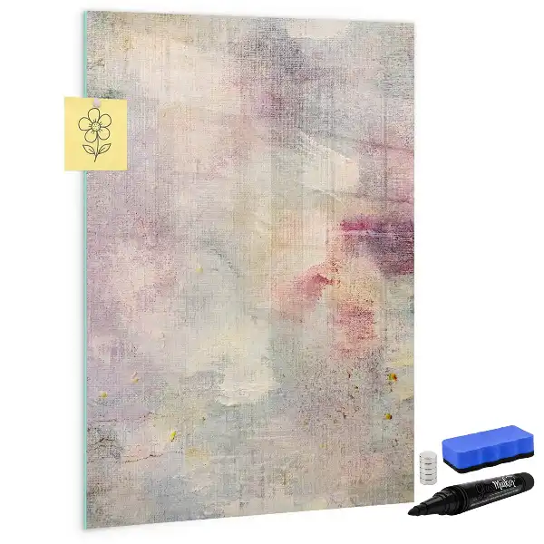 Lavagna magnetica cancellabile a secco motivo macchie di pittura