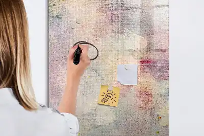 Lavagna magnetica cancellabile a secco motivo macchie di pittura