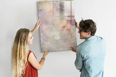 Lavagna magnetica cancellabile a secco motivo macchie di pittura