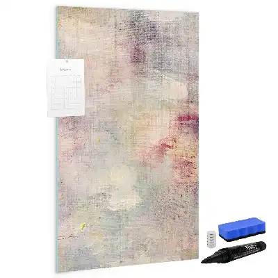 Lavagna magnetica cancellabile a secco motivo macchie di pittura