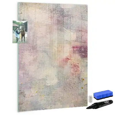 Lavagna magnetica cancellabile a secco motivo macchie di pittura