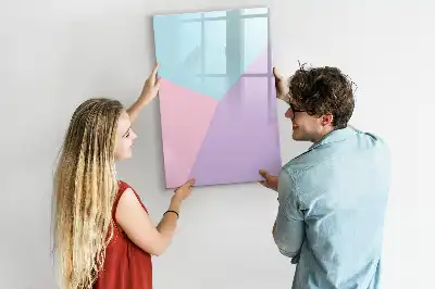 Lavagna magnetica cancellabile a secco con motivo pastello