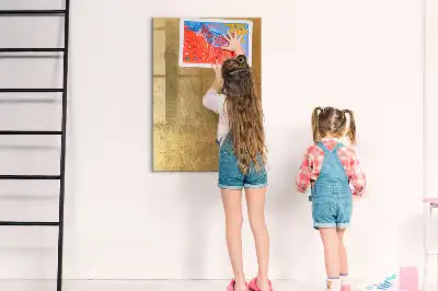 Lavagna magnetica cancellabile a secco in tessuto decorativo