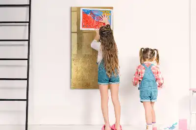 Lavagna magnetica cancellabile a secco in tessuto decorativo