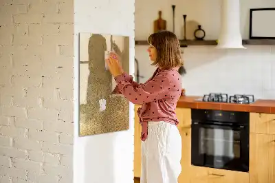 Lavagna magnetica cancellabile a secco in tessuto decorativo