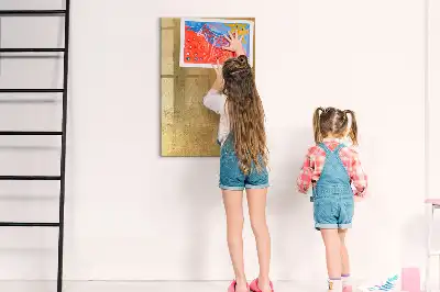 Lavagna magnetica cancellabile a secco in tessuto decorativo