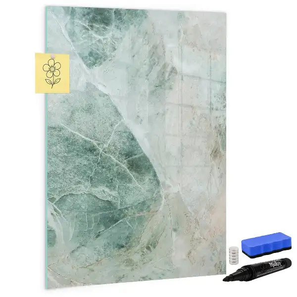 Lavagna magnetica cancellabile a secco effetto marmo di pietra