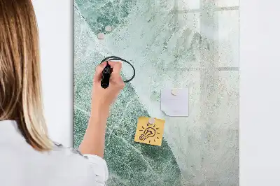 Lavagna magnetica cancellabile a secco effetto marmo di pietra