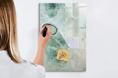 Lavagna magnetica cancellabile a secco effetto marmo di pietra