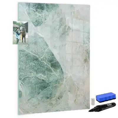 Lavagna magnetica cancellabile a secco effetto marmo di pietra