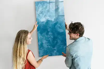 Lavagna magnetica cancellabile a secco con stampa a tema acqua mare oceano