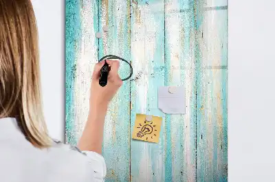 Lavagna magnetica cancellabile a secco effetto legno vintage