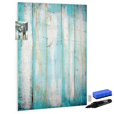 Lavagna magnetica cancellabile a secco effetto legno vintage
