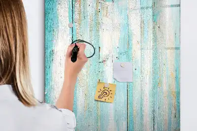 Lavagna magnetica cancellabile a secco effetto legno vintage