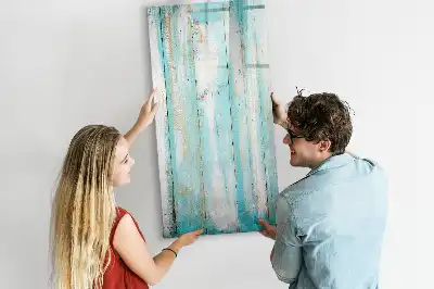 Lavagna magnetica cancellabile a secco effetto legno vintage