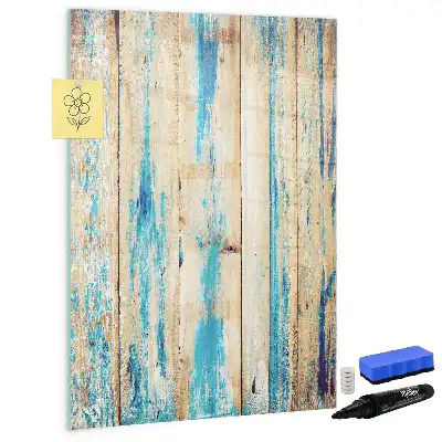 Lavagna magnetica cancellabile a secco in legno antico