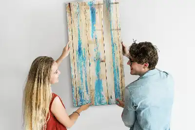 Lavagna magnetica cancellabile a secco in legno antico