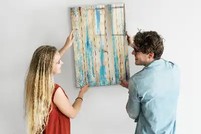 Lavagna magnetica cancellabile a secco in legno antico