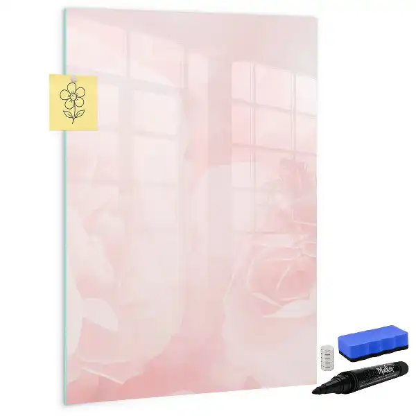 Lavagna magnetica cancellabile a secco modello Rose