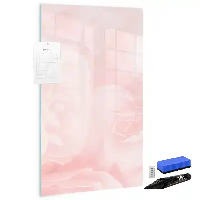 Lavagna magnetica cancellabile a secco modello Rose