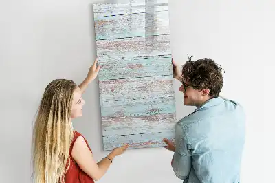 Lavagna magnetica cancellabile a secco modello Assi color pastello
