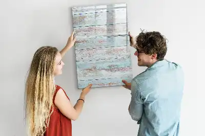 Lavagna magnetica cancellabile a secco modello Assi color pastello