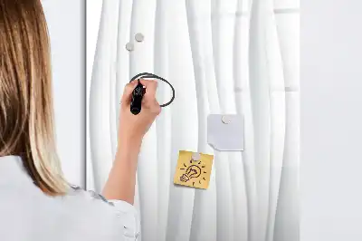 Lavagna magnetica cancellabile a secco con design a linee astratte
