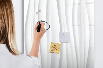 Lavagna magnetica cancellabile a secco con design a linee astratte