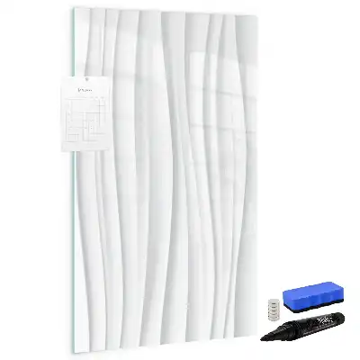 Lavagna magnetica cancellabile a secco con design a linee astratte