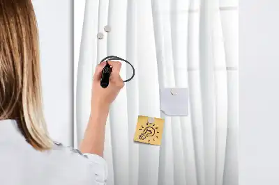 Lavagna magnetica cancellabile a secco con design a linee astratte
