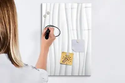 Lavagna magnetica cancellabile a secco con design a linee astratte