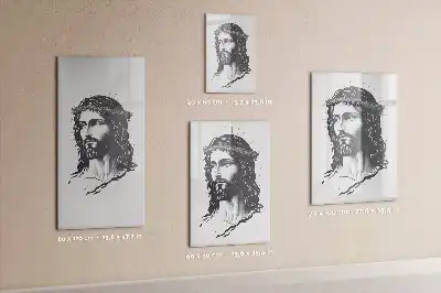 Lavagna magnetica cancellabile a secco con immagine di Gesù Cristo