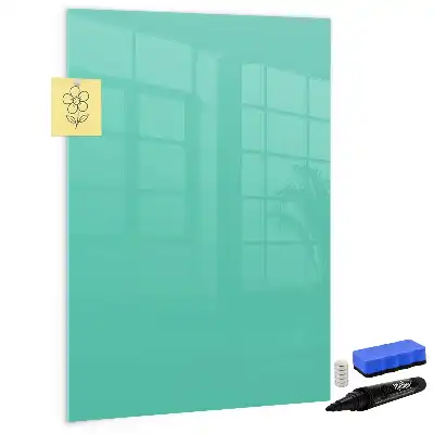 Lavagna magnetica cancellabile a secco colore turchese