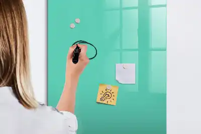 Lavagna magnetica cancellabile a secco colore turchese
