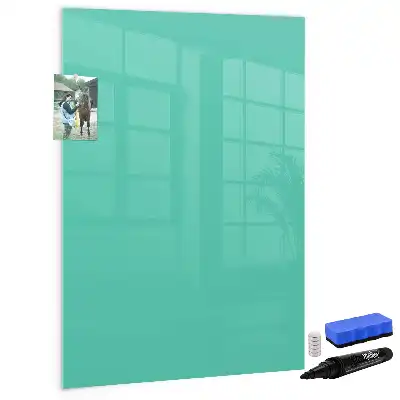 Lavagna magnetica cancellabile a secco colore turchese