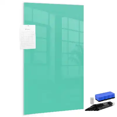 Lavagna magnetica cancellabile a secco colore turchese