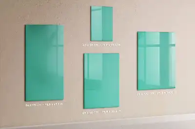 Lavagna magnetica cancellabile a secco colore turchese