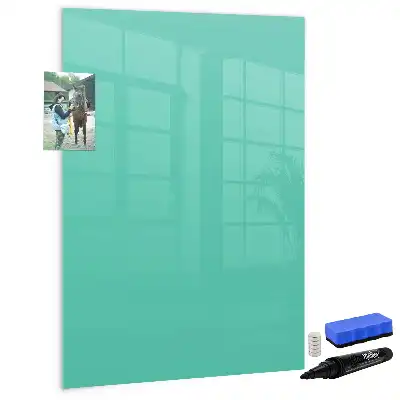 Lavagna magnetica cancellabile a secco colore turchese