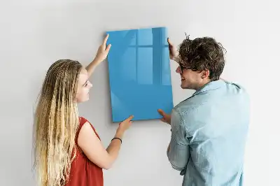Lavagna magnetica cancellabile a secco azzurra