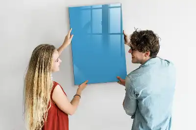 Lavagna magnetica cancellabile a secco azzurra