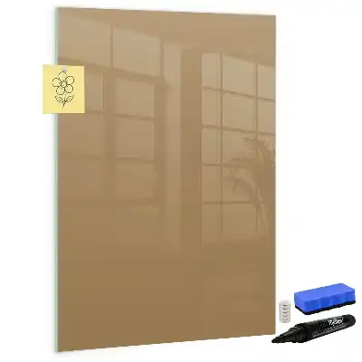 Lavagna magnetica cancellabile a secco color nocciola scuro