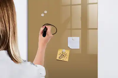 Lavagna magnetica cancellabile a secco color nocciola scuro