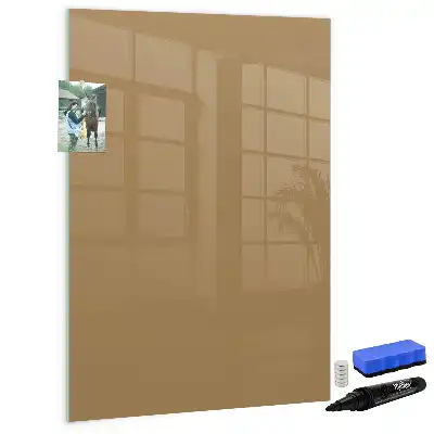 Lavagna magnetica cancellabile a secco color nocciola scuro
