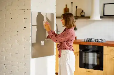 Lavagna magnetica cancellabile a secco color nocciola scuro