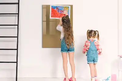 Lavagna magnetica cancellabile a secco color nocciola scuro