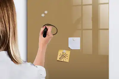 Lavagna magnetica cancellabile a secco color nocciola scuro