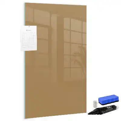 Lavagna magnetica cancellabile a secco color nocciola scuro